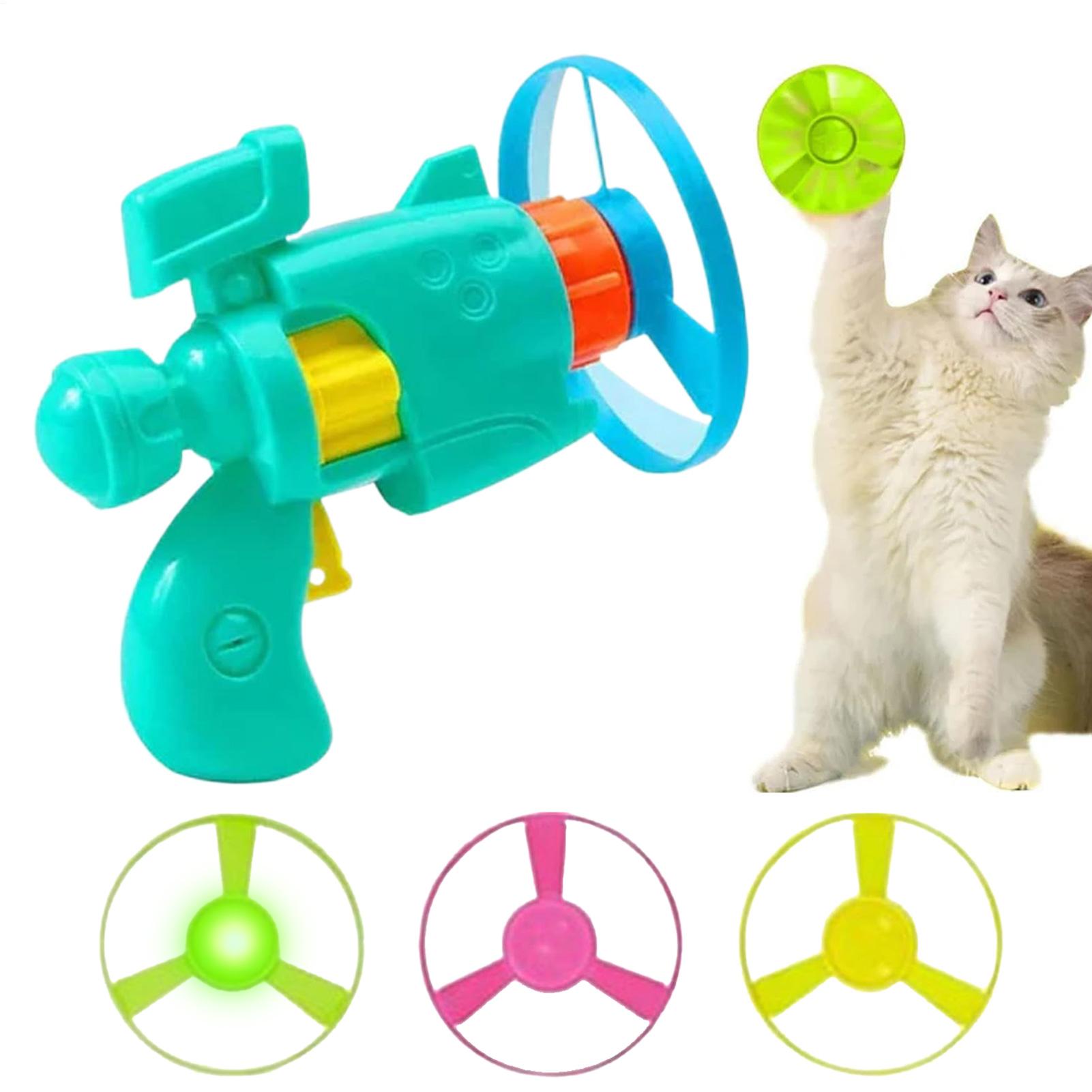 Flying Disc Dog Training Toy - Soucoupe volante interactive pour chats, disque