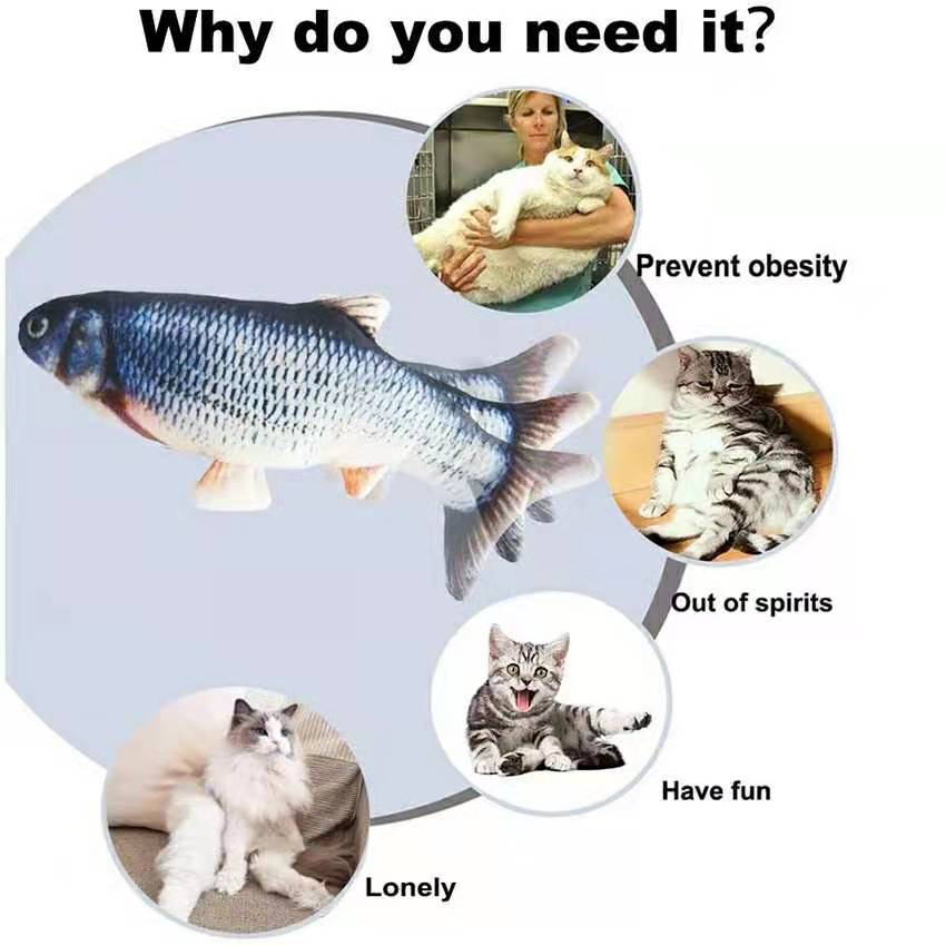 Jouets pour chats Poisson Char - Electric Floppy Fish Dog Toy avis et prix