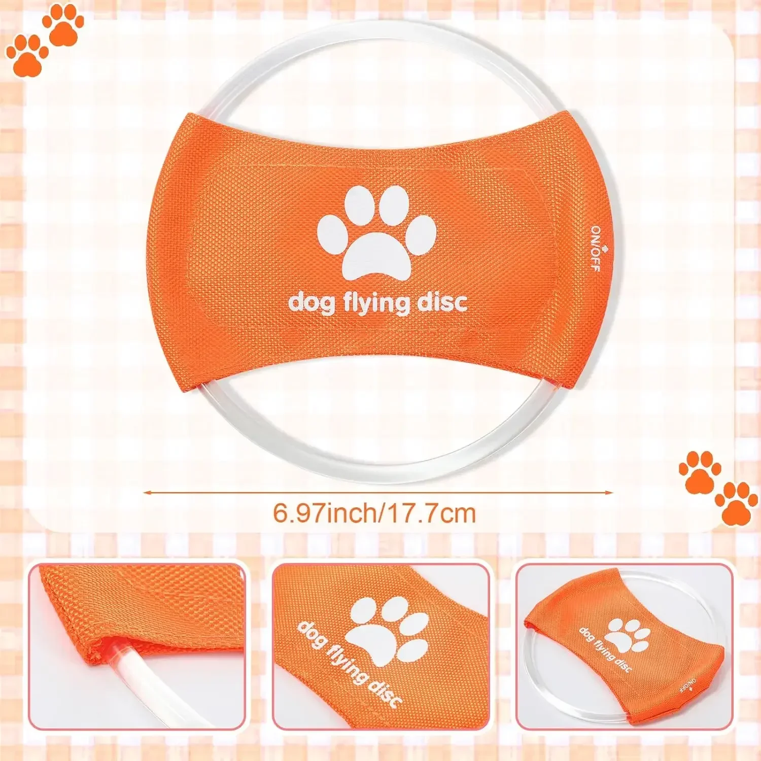 Jouet pour chien LED brillant  - Flying Disc Dog Training Toy avis et prix
