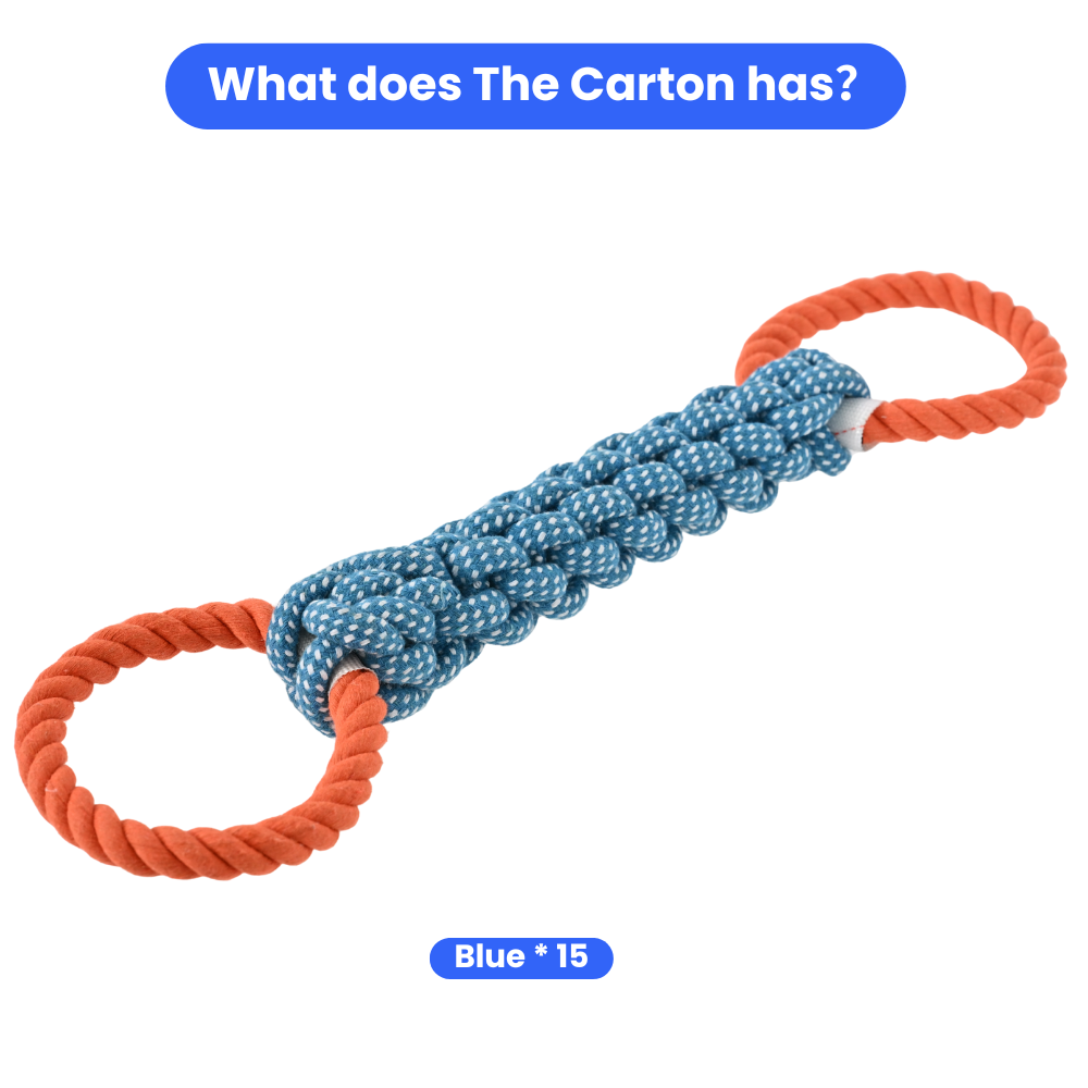 15 pièces/carton, jouet de tir - Dog Rope Toy Aggressive Chewers avis et prix