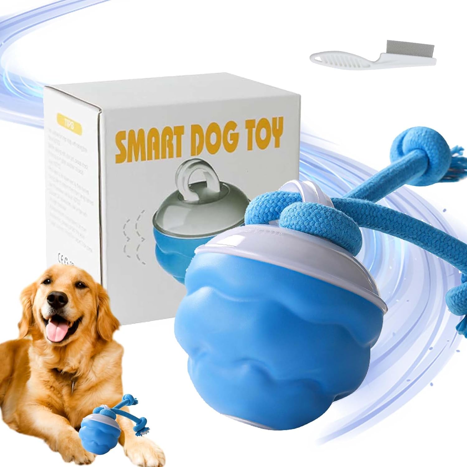 Jouet intelligent pour chien,  - Automatic Moving Dog Ball avis et prix