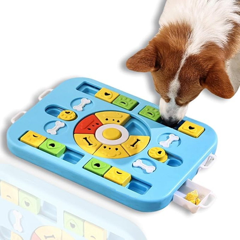 Jouet interactif puzzle pour c - Interactive Squeaky Plush Dog Toy avis et prix