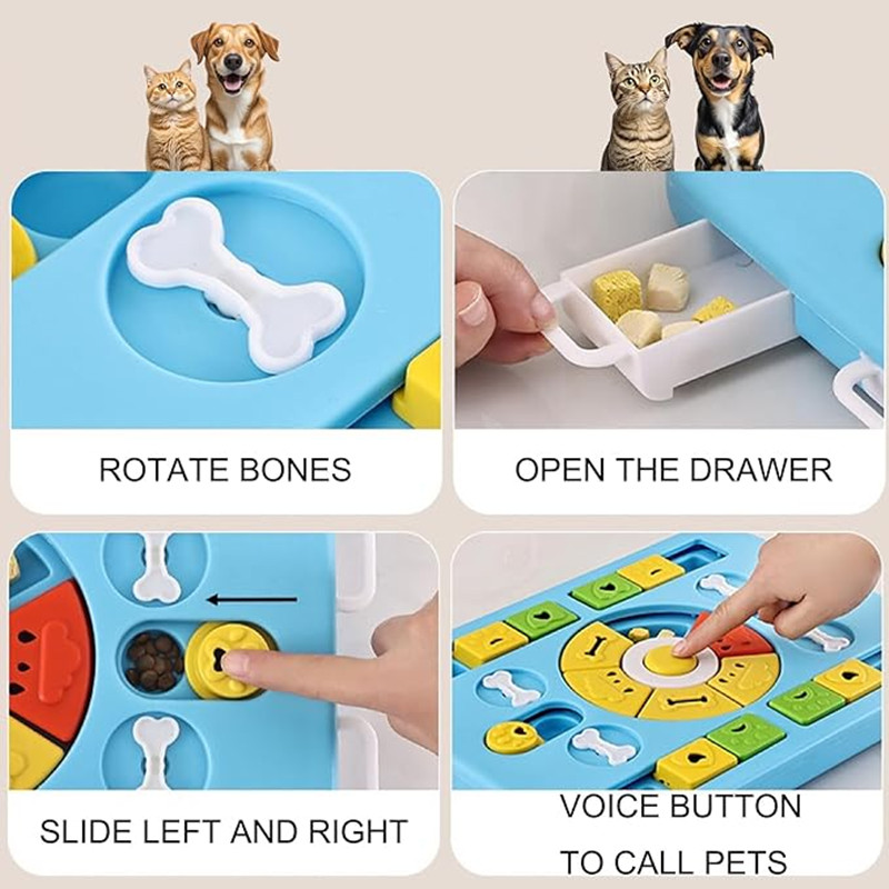 Jouet interactif puzzle pour c - Interactive Squeaky Plush Dog Toy avis et prix